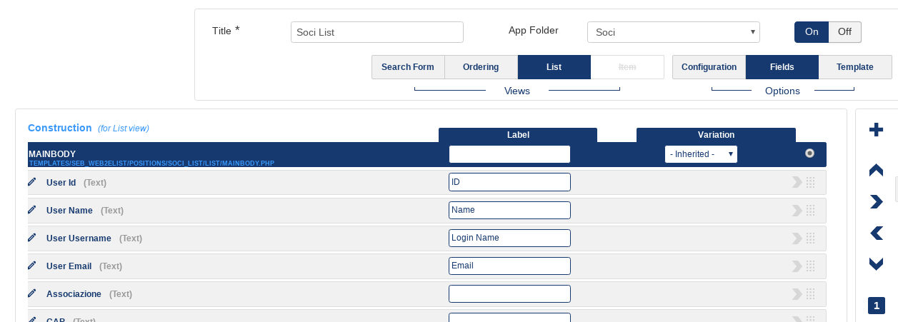seblod users list&search