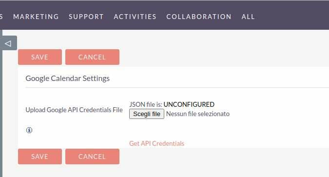 suitecrm come integrare google calendar 12